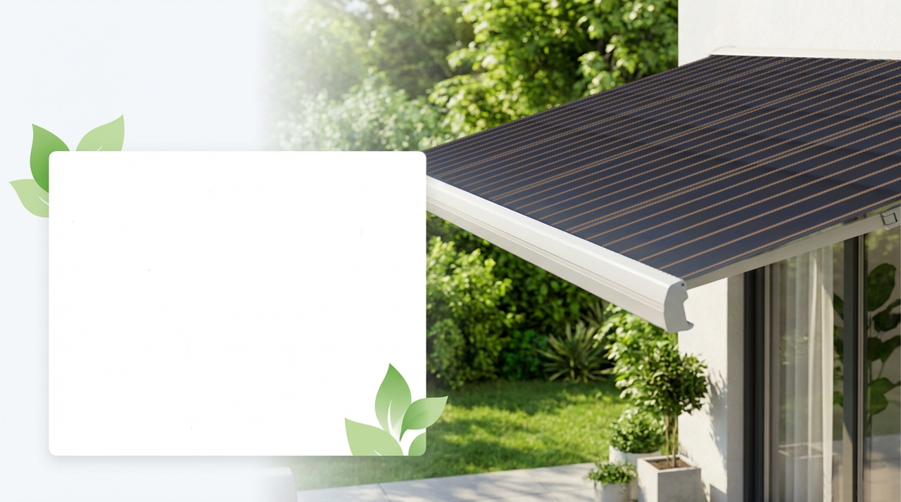 Solarmarkise  Markise mit Solar & Photovoltaik | Bis zu 30% Stromkosten  sparen